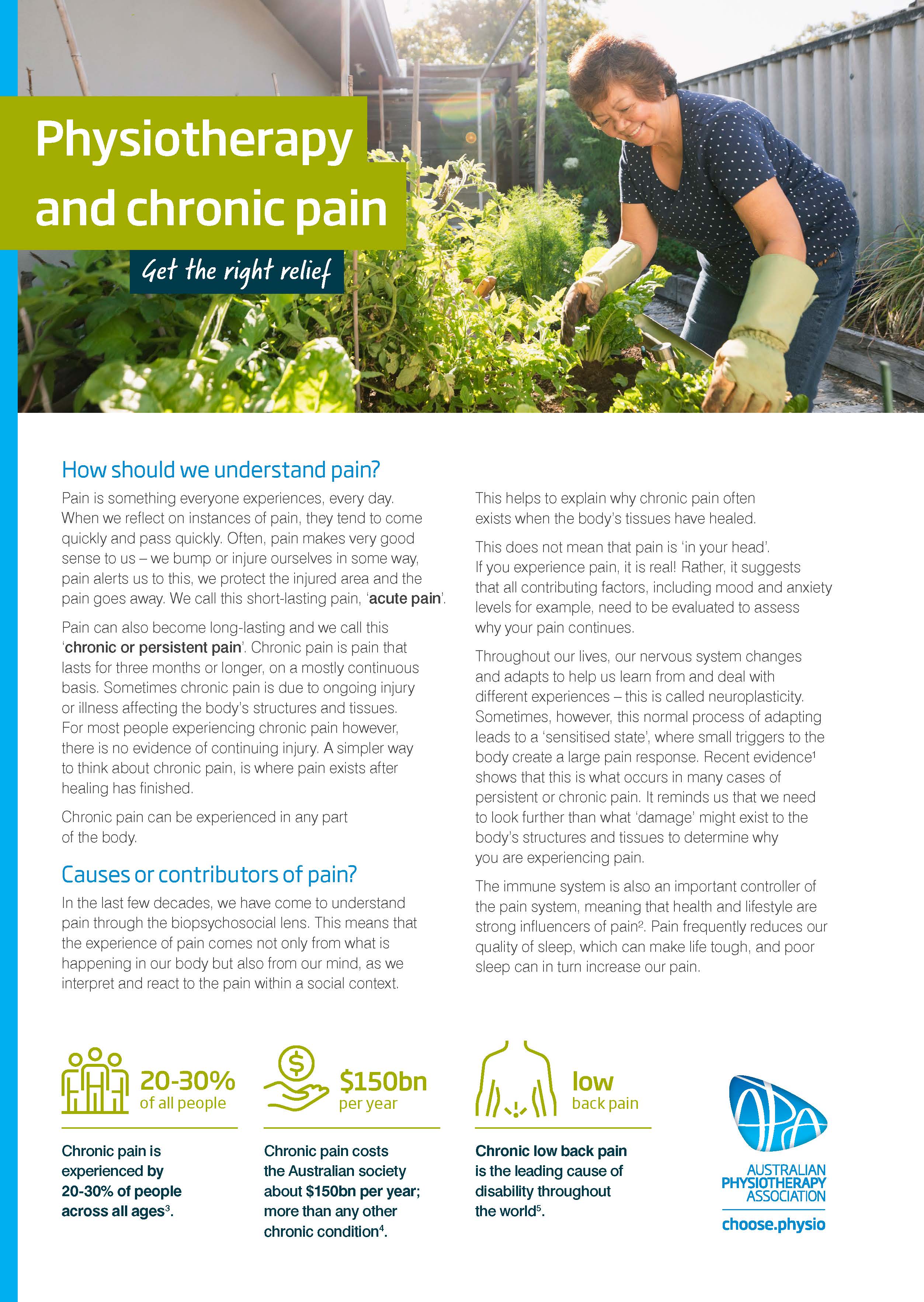 Pain campaign 2022 Chronic pain Factsheet