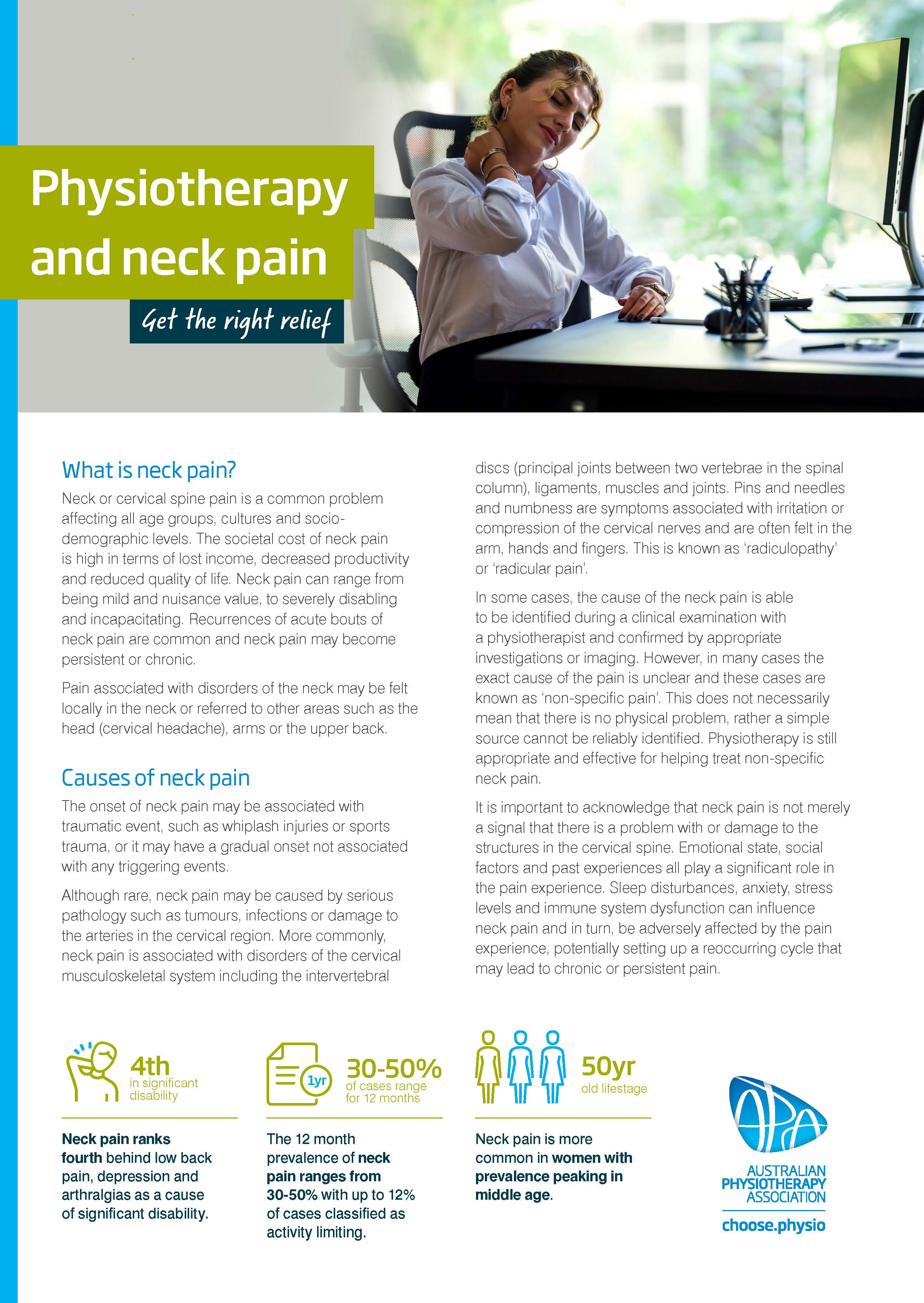 Pain campaign 2022 Neck pain Factsheet